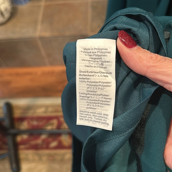 J Crew. Perfect for the holidays. This is an ever green colored dress. - Picture 5 of 5